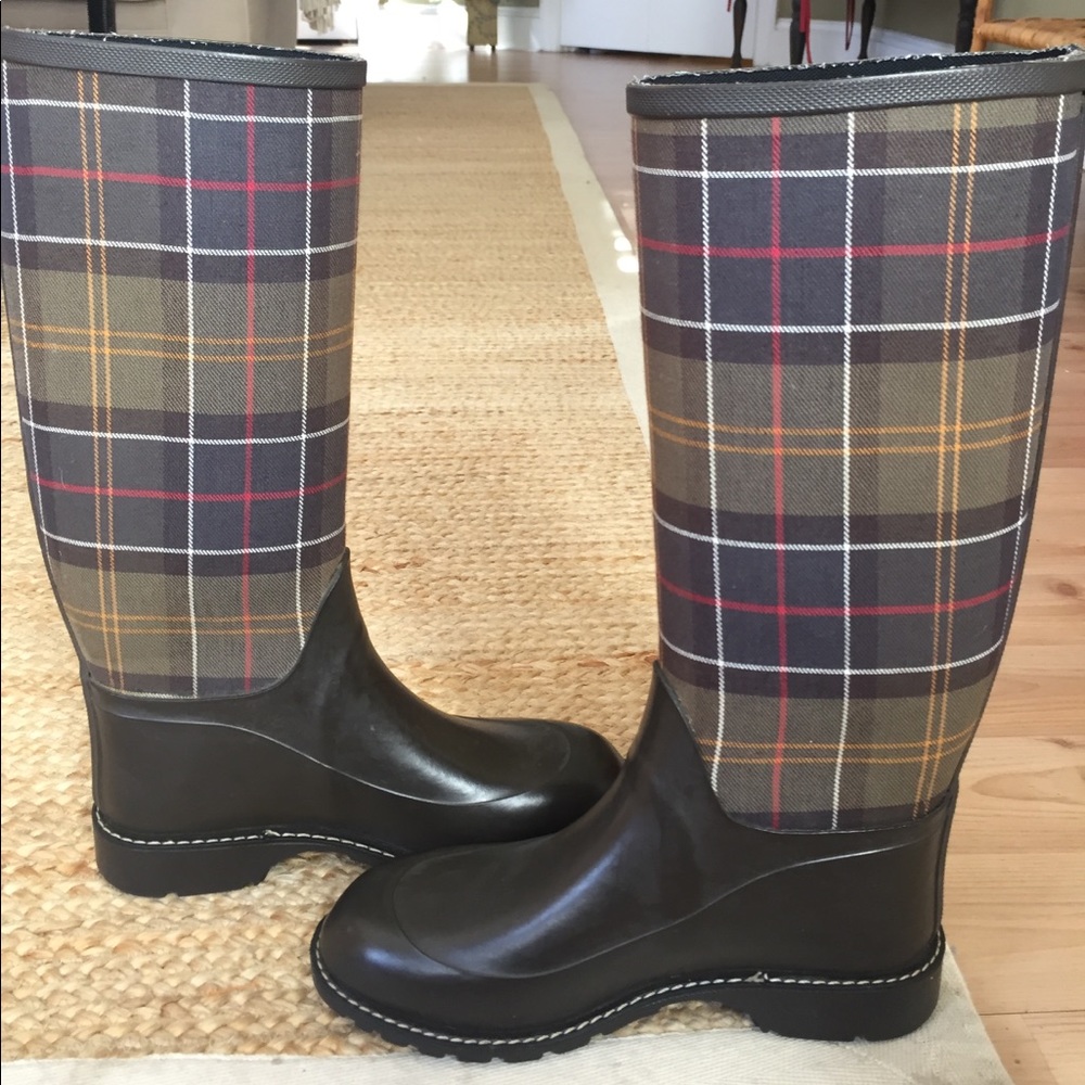 Barbour Classic Tartan Rain Boots
